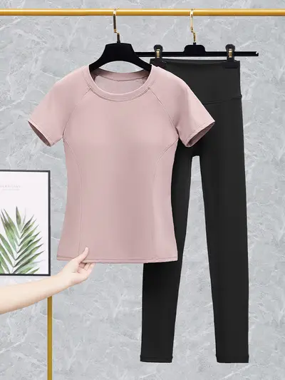 Backless Women's Yoga Set for Spring and Summer Fitness - 4