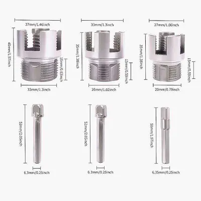 High-Carbon Steel Pipe Threader Set for 1/4, 3/8 and 1 Inch Water Pipe and PPR - 7