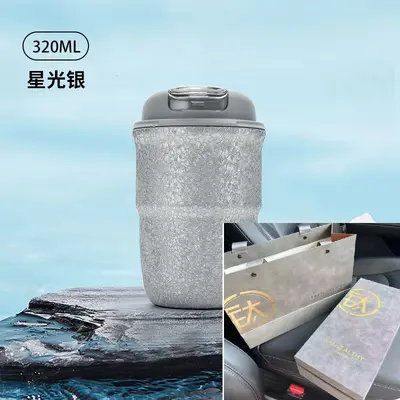 保温杯纯钛咖啡杯车载高档便携公司活动送礼品盒印刻字批发水杯子 - 9