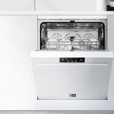 Vollautomatischer Geschirrspüler für 17 Maßgedecke, Einbau- und Tischmodell, Wassereffizie