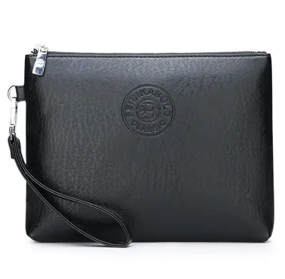 Men's PU Leather Clutch with Phone Compartment - 7