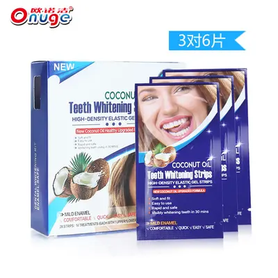 Teeth Whitening Strips, Wet Application, Removes Yellow Stains - 7
