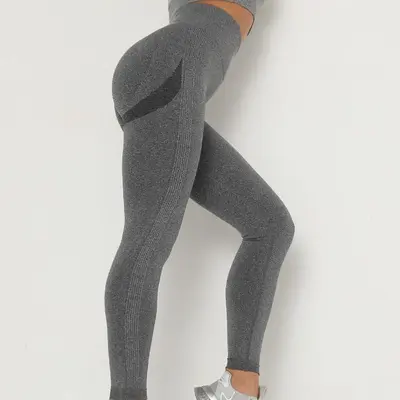 Seamless Sports Leggings, Moisture-Wicking Yoga Pants, Butt-Lifting Fitness Tights