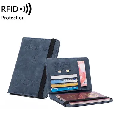 RFID-Passhülle multifunktional PU Kartenausweis-Geldbörse