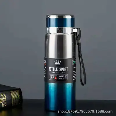 304 Paslanmaz Çelik Termos Bardak, 500 ml Büyük Hacim, Askılı Seyahat - 11
