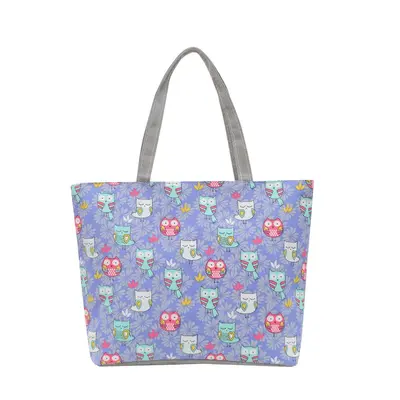 Large Capacity Printed Canvas Women's Tote Bag - 6