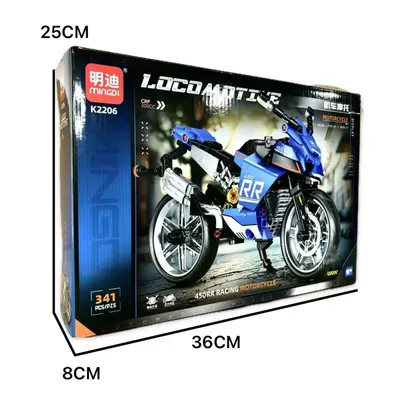 Boys Gift Box Motorcycle Building Block Educational Model Set - 6