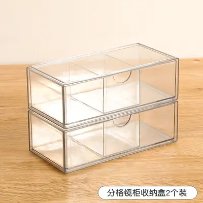 Acryl-Kosmetikbox mit Schublade - 7