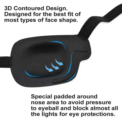 3D Single Eye Patch for Strabismus and Amblyopia Training, Adults and Children