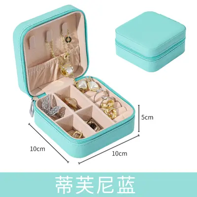 Daily necklace jewelry storage box wholesale small batch pearl bracelet necklace portable ins jewelry box - 7