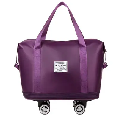 Erweiterbare Reisetasche mit Universalrädern, großes Fassungsvermögen, Damen-Nasswäsche-Trennaufbewahrung, Geschäftsreise-Fitnesstasche, Universitäts-Reisetasche - 10