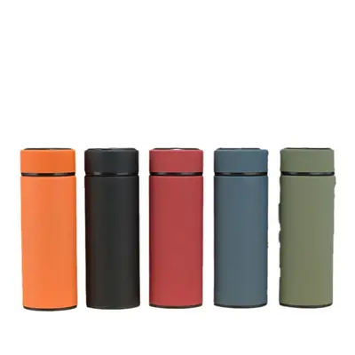 Thermobecher Edelstahl 304 mit Deckel tragbar individuelles Logo - 6