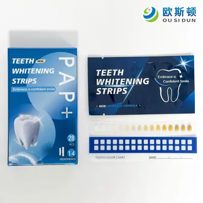 PAP Teeth Whitening Strips, Smoke Stain Remover, 14 Pairs per Box