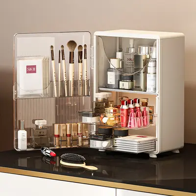 Kosmetik-Aufbewahrungsbox, zusammenklappbar, staubdicht