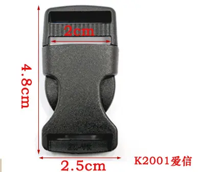 POM Plastic Insert Buckle, Adjustable Bag Lock Buckle - 12