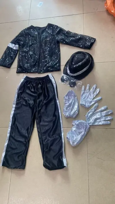 Children's Michael Jackson Costume Set with Sequins - 7
