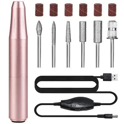 Mini Electric Nail Drill Polisher Nail File Remove Dead Skin Handheld Nail Grinding Pen Variable Speed Nail Removal Grinding Machine - 7