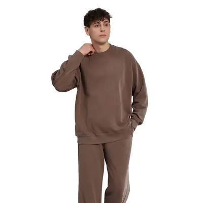 Rundhals-Sweatshirt mit Rissen, 400 g, Übergröße, Retro-Waschung