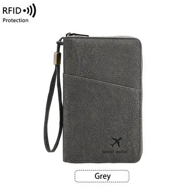 RFID Passport Holder Travel Organizer Crossbody Bag - 9