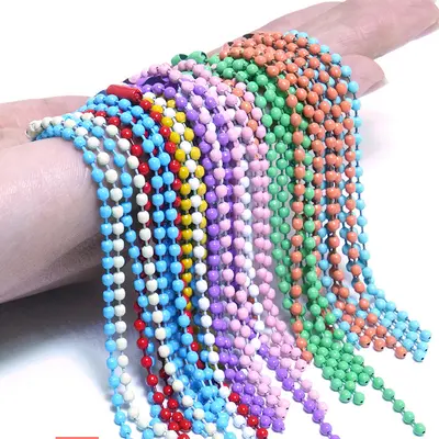 Colorful Bead Chain 10cm and 12cm for DIY Jewelry