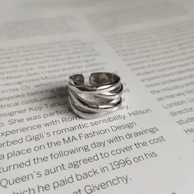 Vintage simple ring, fade-resistant, women's - 9