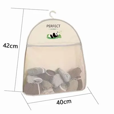 Hanging Sock and Underwear Storage Bag, Mesh Wardrobe Organizer for Dormitories - 7