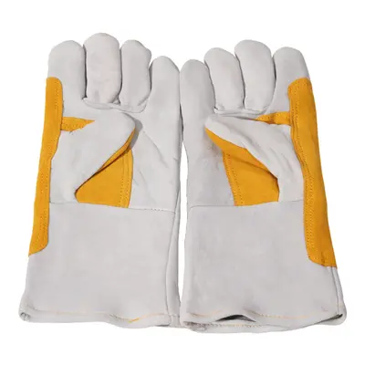 Double-Layer Leather Welding Gloves, Wear-Resistant, Long Cuff - 6