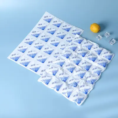 Kendinden emici buz torbası deniz ürünleri ekspres soğutmalı meyve koruma hava taşımacılığı buz torbası taşınabilir açık tek kullanımlık buz torbası