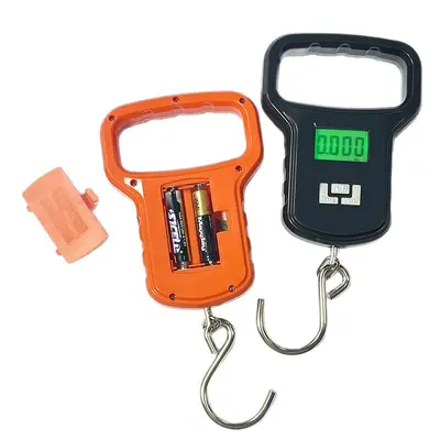 Factory Direct Supply 50kg Portable Electronic Hand Scale Fish Scale Express Delivery Handheld Electronic Scale A09 Hook Scale