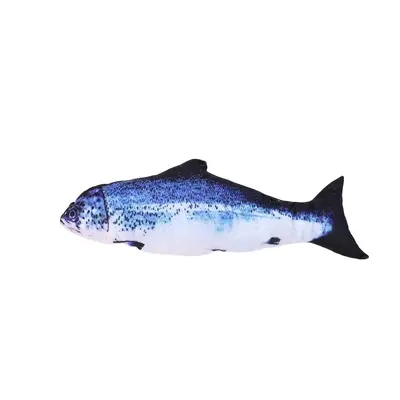 Simulated fish cat toy plush - 8