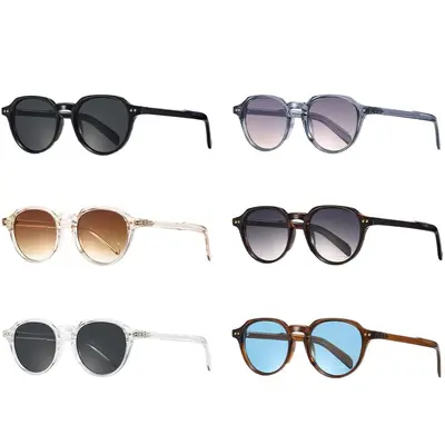 Cross-border 26 New Style Rice Nail Polarized Sunglasses Fashion Versatile Acetate Insert Pin Temple Sunglasses Premium Wholesale