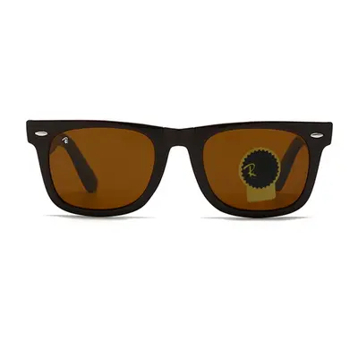 Glass Lens Square Frame Sunglasses Model 2140 - 8