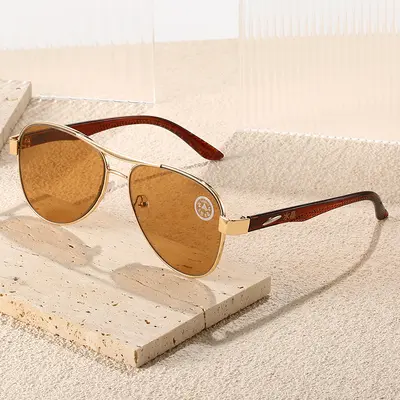 Men's Crystal Glass Sunglasses for Driving, Plain Lens - 3