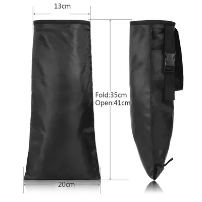 Rear seat storage bag, car trash bin, foldable - 4