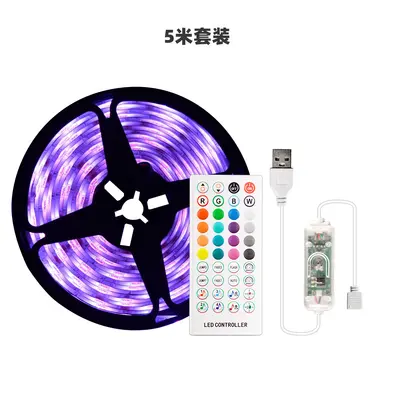 WiFi Button 5050RGB Light Strip Set Smart App Receiver 44-Key Gaming Bedroom Atmosphere LED Light Strip - 7