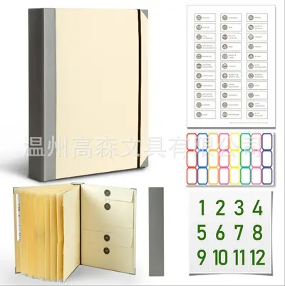 In Case I Go Missing Binder Manila-Taschen-Dokumentenmappe, Akkordeon-Dokumententasche - 9