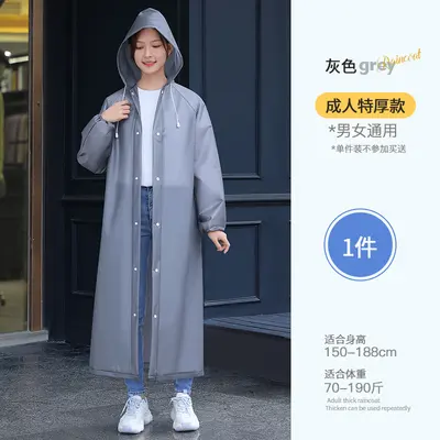 Uzun beden yağmurluk outdoor yağmur ponchosu taşınabilir - 8