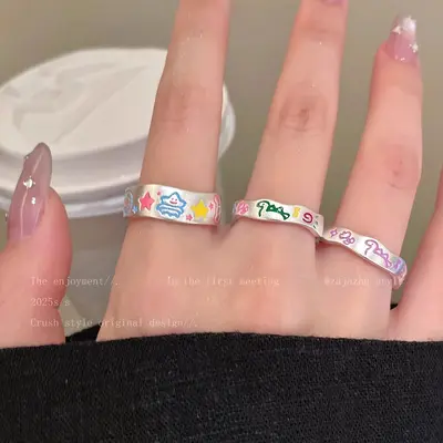 Women's lightweight flower ring