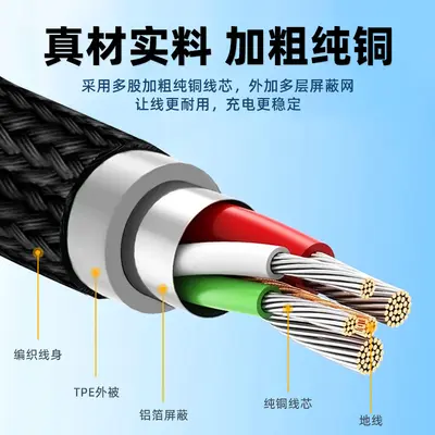 6A Data Cable 120W Super Fast Charging Cable for Huawei, Xiaomi, OPPO, Redmi, vivo, Samsun