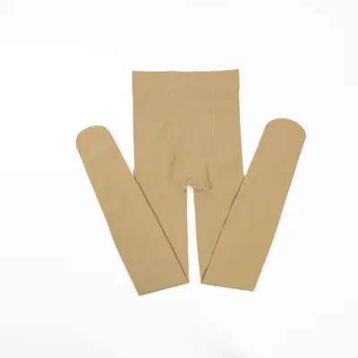 Children's Dance Socks, Velvet 90D White Tights - 11