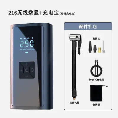 Dai Sheng air pump car air pump car air pump mini portable car tire inflator - 13