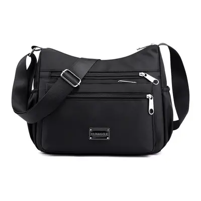 Women's Nylon Canvas Crossbody Bag, Large Capacity, Multi-Compartment - 11