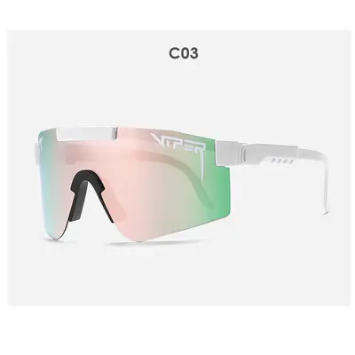 PIT VIPER Cycling Glasses, Windproof, Polarized Sunglasses, Colored Coating - 9