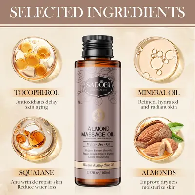 SADOER Olive Moisturizing Massage Base Oil - 4