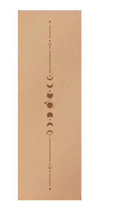 Natural cork rubber yoga mat, 4.5mm, non-slip, extra wide - 12