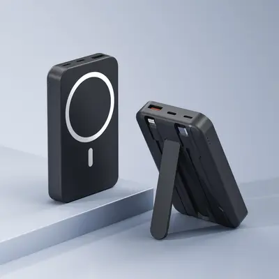 New model built-in cable holder magnetic wireless power bank 20000mah large capacity super fast charging mobile power source - 10
