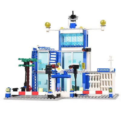 Police Car Building Blocks Set, High Difficulty, Small Pieces DIY - 4