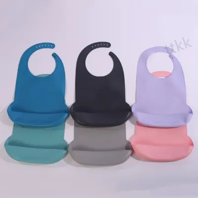 Waterproof Silicone Adult Bib for Eating, Elderly