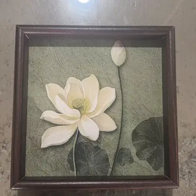 Purple Peony Square Decorative Tray, Art Tea Tray - 12