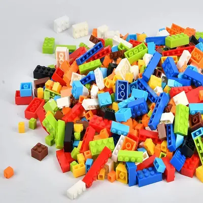 Lego Uyumlu Mini Yapı Taşları Dökme Paket, DIY Eğitici Birleştirme Oyuncağı - 4